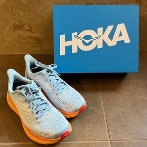 NEW IN BOX Hoka Clifton 8 Size 7.5 B Summer Song/Ice Flow